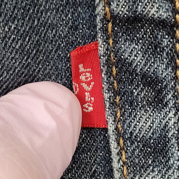 LEVIS 505 Jeans 32x31 Straight Faded Medium-Wash Whiskered - Picture 11 of 16